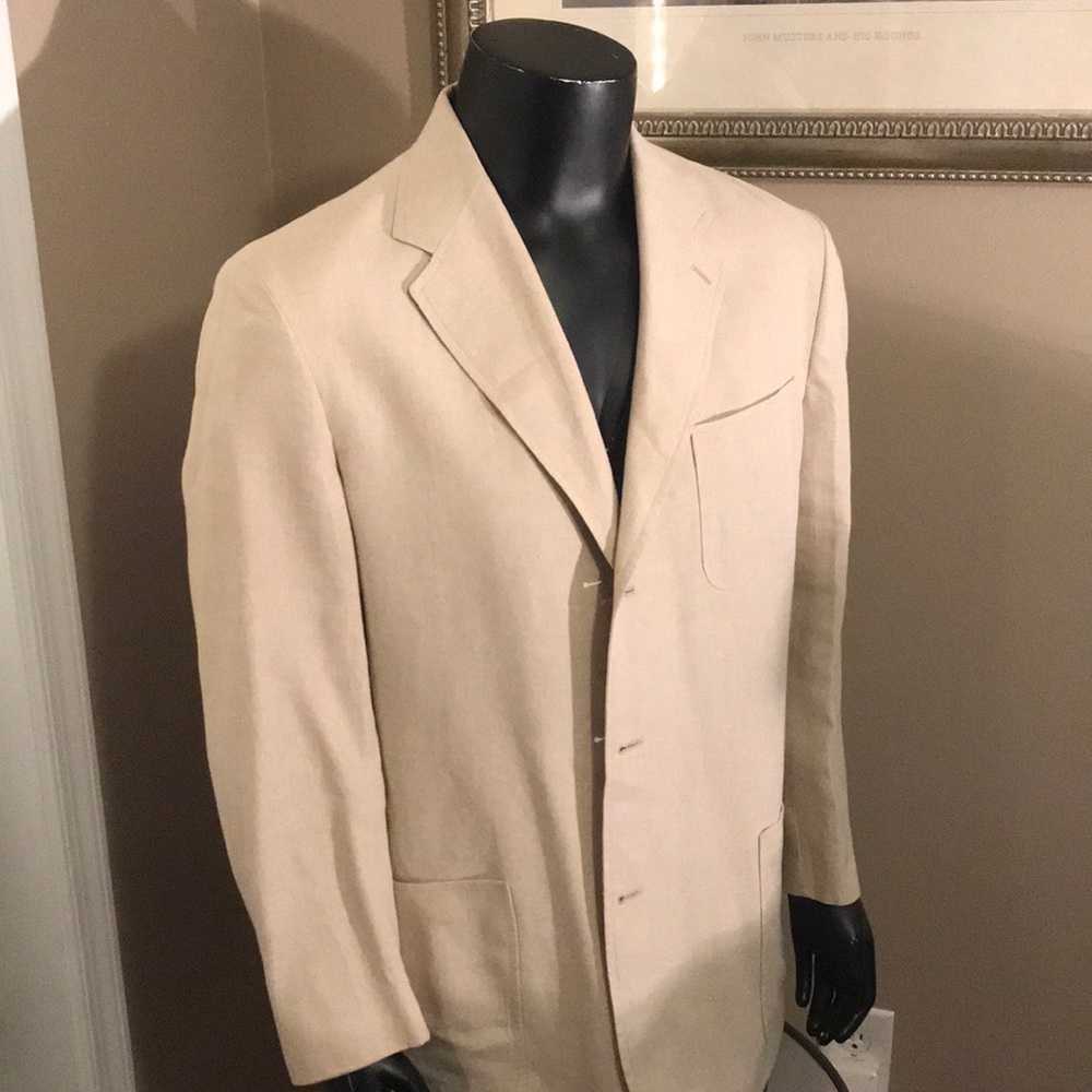 J Crew Linen Blazer 42L